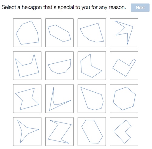 Screen shot of hexagons